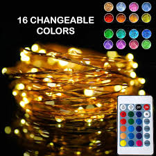 Led Fairy Lights Rgb Battery Operated With Remote