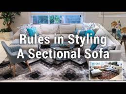 rules in styling a sectional sofa mf