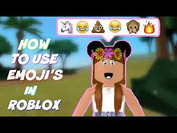 how to use emoji s in roblox chat