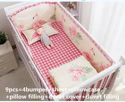 6 flamingo baby cot bedding sets cot
