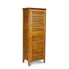 Golden Brown Wooden Storage Cabinet