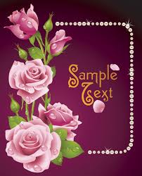 Create & design greeting cards to print or send online as ecards. Romantic Roses Greeting Cards 5713 Free Eps Download 4 Vector