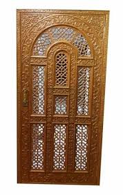 hinged antique wooden door at rs 2500