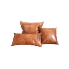 100 goat leather pillow cover sofa