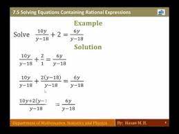 Math 103 Section 7 5 Solving