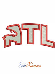 San antonio spurs logo vector. Atlanta Hawks Logo Embroidery Design
