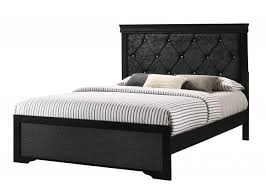amalia black queen sleigh bed by crown