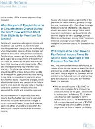 Premium Tax Credits Answers To Frequently Asked Questions Pdf