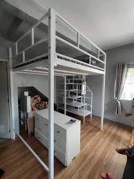 Queen Sized Loft Bed Frame Furniture