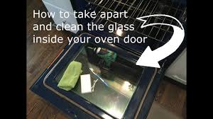how to clean inside oven glass doors