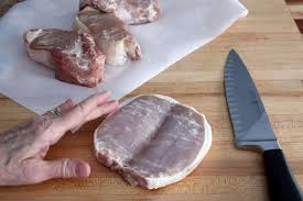 how to erfly a boneless pork chop