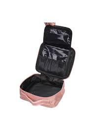 pink portable waterproof travel makeup