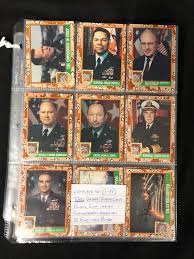 You can easily distinguish them from the base cards by the desert shield logo on the front of the cards. 1 88 Topps Desert Storm Trading Cards Complete Set