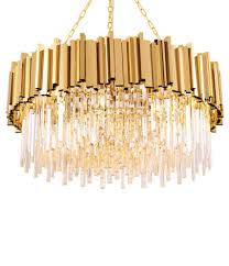Gold Plated Crystal Led Modern Chandelier By Morsale Contemporary Chandeliers By Luxhomedecor