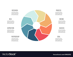 Business Infographics Pie Chart With 8 Parts