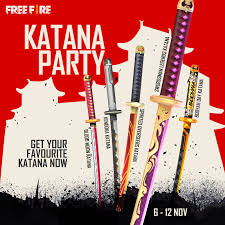 Ps teamupando inscritos rumo ao mestre! The Katana Party Has Just Started And Garena Free Fire Facebook
