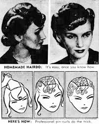 retro hairstyle with pin curls