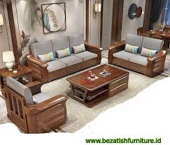 kursi ruang tamu model modern sofa kayu