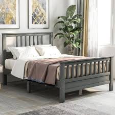 Full Bed Frame Wood Platform Bed Frame