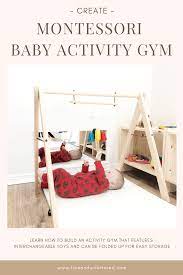diy montessori baby activity gym