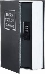 book safe combination lock dictionary