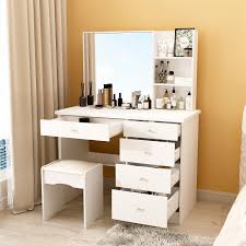 fufu a vanity set with stool and