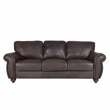 mountbatten leather 3 seater sofa