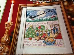 Cross Stitch Chart Twas The Night Before Christmas Scene