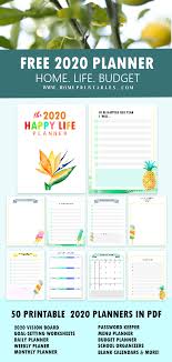 Happy Life Planner The Best Free Printable 2020 Planner In Pdf