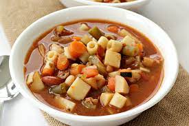 slow cooker beef minestrone soup recipe