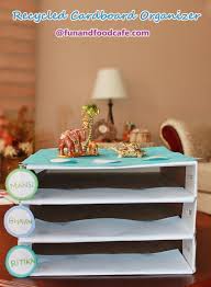 Diy cardboard storage boxes by make it and love it. Diy Cardboard Organizer Fun And Food Cafe