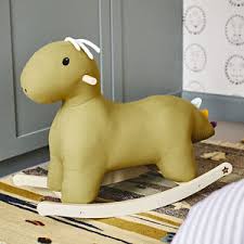 personalised rocking horse dino toy by