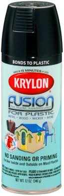 Krylon Fusion For Plastic Black 12 Oz