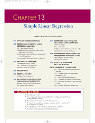 chapter 13 simple linear regression