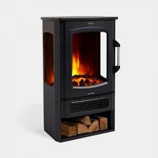 Electric Stove Fireplace With Log