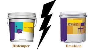 distemper obd vs emulsion paints