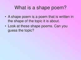 ppt shape poems powerpoint