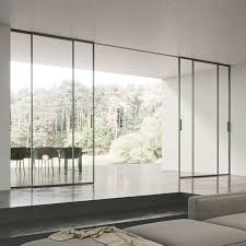Frosted Tempered Glass Sliding Door