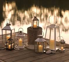 Outdoor Lighting And Lanterns In The Garden