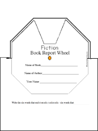 Fiction Book Report Wheel Printable Worksheet