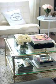 how to style a coffee table glass