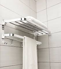 Silver Stainless Steel Bathroom Rack