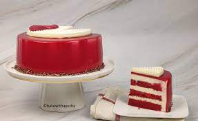 Red Velvet Mousse Cake Recipe Mousse Cake Recipe Cake Recipes  gambar png