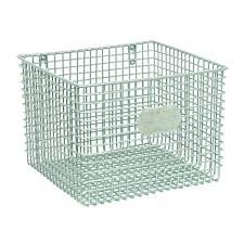 Silver Metal Wire Wall Basket Medium