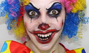 nasty scary freaky clown makeup for