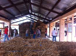 straw bale and steel framing