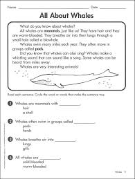 These worksheets look to address this standard pretty thoroughly. Printables Reading Comprehension Grade 1 Tempojs Thousands Of Printable Activities