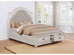 To order a queen size, order as upholstered channel headboard with nailhead trim between channels and around outside of frame. Avalon West Chester King Upholstery Storage Bed Royal Furniture Upholstered Beds