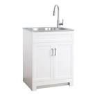 All in One 25-inch Laundry Cabinet with Stainless Steel Sink 9026-25 Glacier Bay