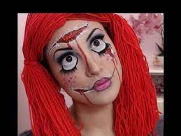 creepy rag doll halloween makeup